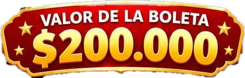 Valor de la boleta $ 200.000
